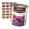 Animonda GranCarno Adult 12x800g Mokra Karma Dla Psa Mix Smaków Wołowina Jagnięcina Kaczka Indyk Wieprzowina Kurczak