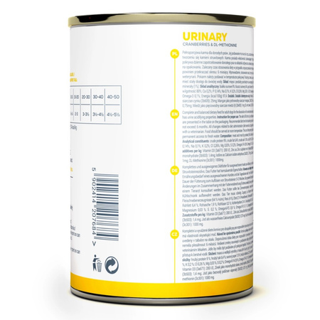 Vet Expert Urinary Mokra Karma Weterynaryjna Dla Psa Z Kurczakiem 48x400g Wspomaga Funkcje Układu Moczowego