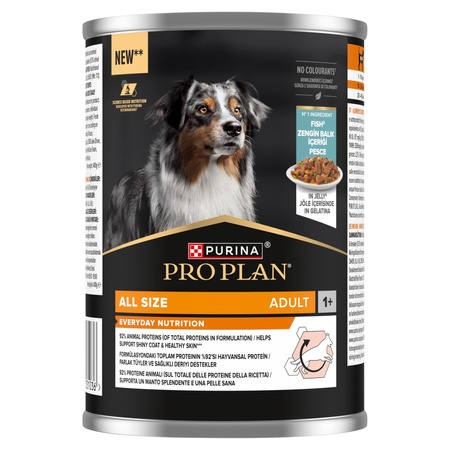 Purina Pro Plan Everyday Nutrition All Size Adult 24x400g Mokra Karma Dla Psa Bogata w Rybę w Galaretce
