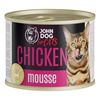 John Dog for Cats Mus z Kurczakiem 6x200g Bezzbożowa Mokra Karma Dla Kota