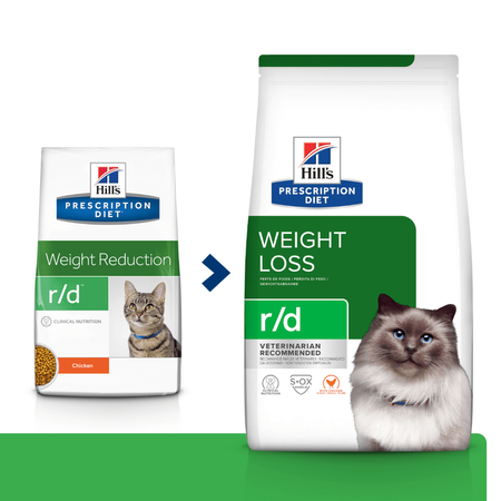 Hill's Prescription Diet r/d Weight Loss 1,5kg Sucha Karma Z Kurczakiem Dla Kota Wspomagająca Redukcję Masy Ciała