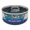 Farmina N&D Cat Ocean Tuna Squid & Shrimp 6x70g Mokra Karma Dla Kota Kalmar Tuńczyk Krewetka