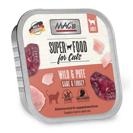 MAC's Tacka 16x100g Bezzbożowa Mokra Karma Dla Kota Mix Smaków Superfood