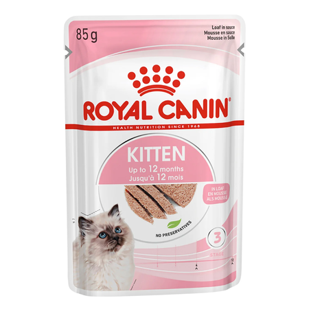 Royal Canin Kitten 48x85g Pełnoporcjowa Mokra Karma Dla Kociąt Do 12 Miesiąca Życia Pasztet