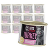John Dog for Cats Mus z Indykiem 12x200g Bezzbożowa Mokra Karma Dla Kota