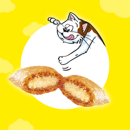 DREAMIES Variety Snack Box – karma uzupełniająca dla kotów (z kurczakiem, z serem i o smaku łososia) - 720g