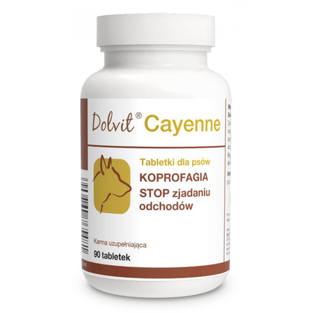 DOLFOS Dolvit Cayenne Stop Zjadaniu Odchodów Dla Psów 90 Tabletek