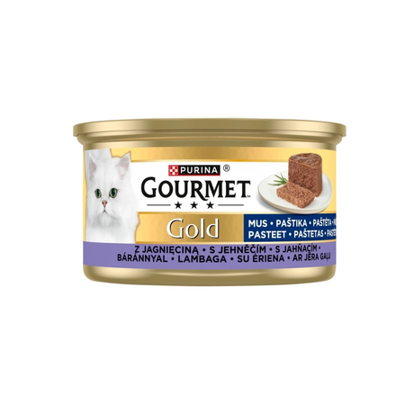 Purina Gourmet Gold Mus z Jagnięciną 48x85g Mokra Karma Dla Kota