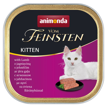 Animonda Vom Feinsten Kitten 16x100g Mokra Karma dla Kociąt z Jagnięciną