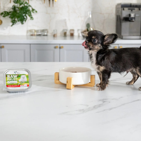 Raw Paleo Pate Mini Puppy Beef Tacka 12x150g Mokra Karma Dla Szczeniąt Małych Ras z Wołowiną