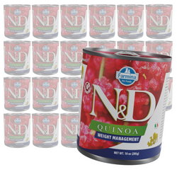 Farmina N&D Dog Quinoa Weight Management 24x285g Mokra Karma z Jagnięciną Dla Psa Redukcja Masy Ciała