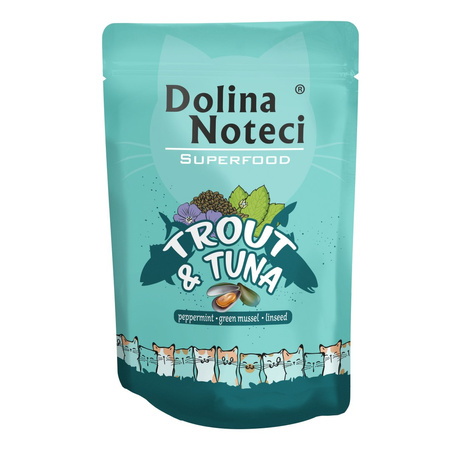 Dolina Noteci Superfood Mokra Karma Dla Kota Pstrąg Tuńczyk 85g