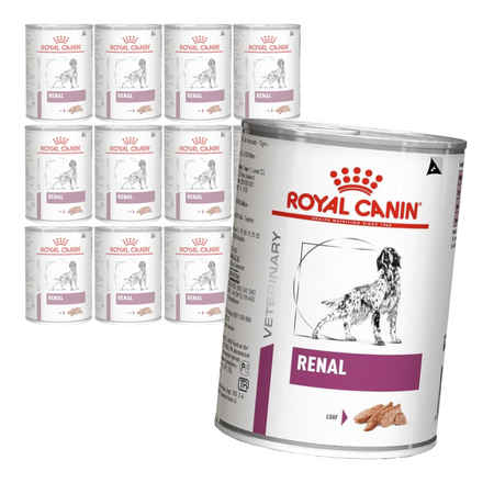 Royal Canin Veterinary VHN Renal 12x410g Mokra Karma Pasztet Dla Psów z Niewydolnością Nerek