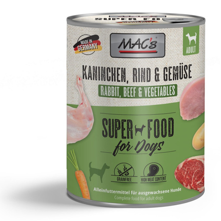 MAC's Dog Mix Smaków 6x800g Bezzbożowa Mokra Karma Dla Psa