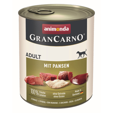 Animonda GranCarno Adult 24x800g Mokra Karma Dla Psa z Flakami