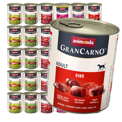 Animonda GranCarno Adult 30x800g Mokra Karma Dla Psa Mix Smaków