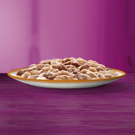 Whiskas Adult 85g Mokra Karma Dla Dorosłych Kotów Kawałki Z Jagnięciną I Indykiem W Sosie