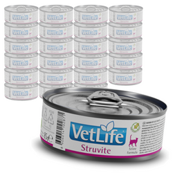 Farmina Vet Life Struvite Feline 24x85g Mokra Karma Dla Kota Rozpuszczanie Kamieni Struwitowych