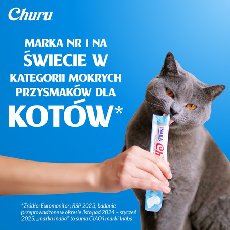 Inaba Cat Churu 160x14g (2240g) Kremowy Przysmak Dla Kota Pasta Mix z Kurczakiem i Tuńczykiem