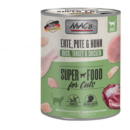 MAC's 6x800g Bezzbożowa Mokra Karma Dla Kota Mix 6 Smaków