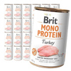 Brit Mono Protein 24x400g Mokra Karma dla Psów z Indykiem