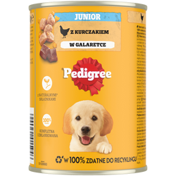 PEDIGREE Junior 400g z Kurczakiem w galaretce Zdrowy Start dla szczeniąt 1-12 miesięcy