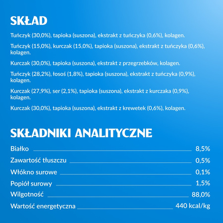 Inaba Cat Churu 80x14g (1120g) Kremowy Przysmak Dla Kota Pasta Mix z Tuńczykiem i Kurczakiem