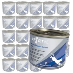 Trovet Hypoallergenic RRD 24x200g Lekkostrawna Mokra Karma Dietetyczna z Królikiem Dla Kotów z Nadwrażliwością Pokarmową