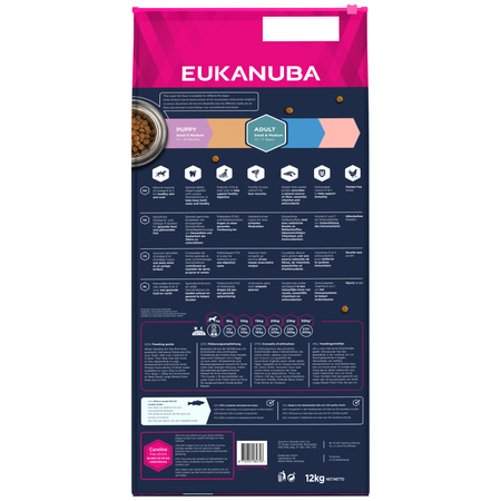 EUKANUBA Adult z Rybą Oceaniczną 12kg Bezzbożowa Sucha Karma Dla Dorosłych Psów Małych i Średnich Ras