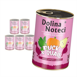 Dolina Noteci Superfood Mokra Karma Dla Psa Kaczka Z Przepiórką 6x400g