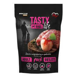 Biofeed Tasty Dogs Life z Wieprzowiną w Galaretce 500g Bezzbożowa Mokra Karma Dla Psa