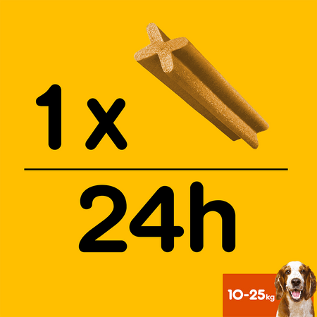 Pedigree DentaStix 10x180g Przysmak Dentystyczny Dla Psów Średnich Ras 70szt