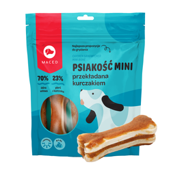 Maced Psiakość Mini Przekładana Kurczakiem Przysmak Gryzak Dla Psa 500g