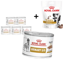 Royal Canin Veterinary Urinary S/O Loaf 6x200g Karma Pasztet Dla Psów Na Kamienie Struwitowe + GRATIS Przysmak 230g