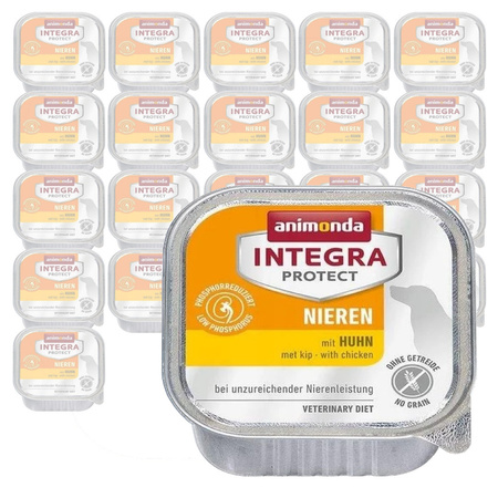 Animonda Integra Protect Nieren 22x150g Mokra Karma z Kurczakiem Dla Psów z Niewydolnością Nerek