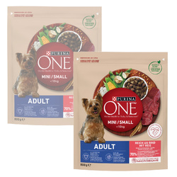 Purina One Mini Adult 2x800g Sucha Karma Dla Psów Małych Ras Z Wołowiną I Ryżem