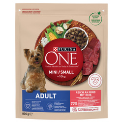 Purina ONE Mini Sensitive z Łososiem i Ryżem 800g Sucha Karma Dla Psów Małych Ras