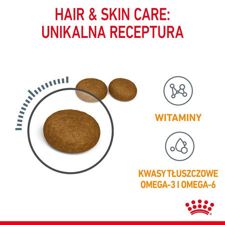 Royal Canin Hair&Skin Care 400g Karma Sucha Dla Kotów Dorosłych Lśniąca Sierść i Zdrowa Skóra