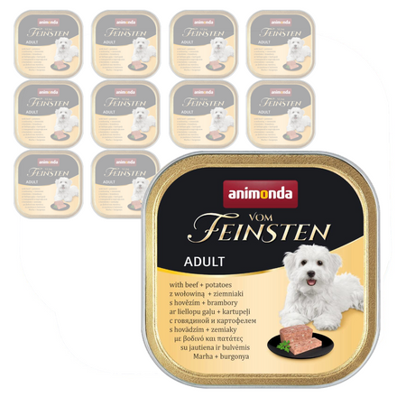 Animonda Vom Feinsten Mokra Karma Dla Psa 11x150g Z Wołowiną I Ziemniakami