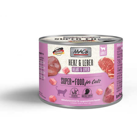 MAC's Cat Mokra Karma Dla Kota Wołowe Serce Wątroba 6x200g