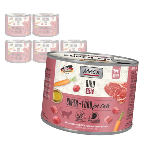 MAC's Cat Mokra Karma Dla Kota Wołowina 6x200g