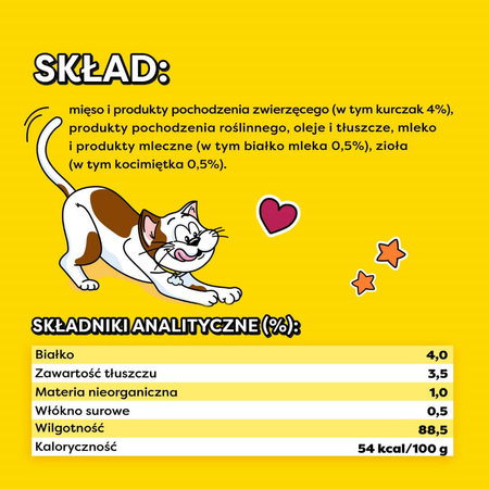 Dreamies Creamy 16x10g Kremowy Przysmak Dla Kotów Z Kocimiętką