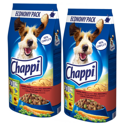 Chappi Sucha Karma Dla Psa Z Wołowiną, Drobiem I Warzywami 2x9kg