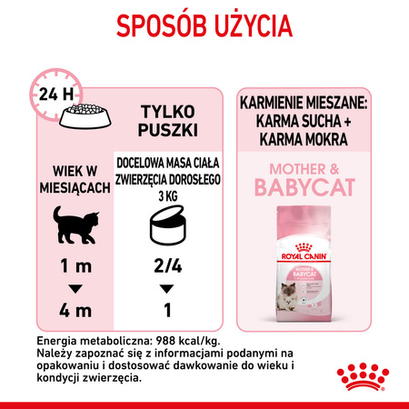 Royal Canin Mother&Babycat Instinctive Mousse 195g Karma Mokra Mus Dla Kotek W Okresie Ciąży Laktacji i Kociąt