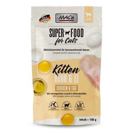 MAC's Kitten Mokra Karma Dla Kociąt Kurczak Jajko100g