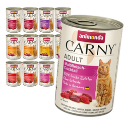 Animonda Carny Adult 12x400g Mokra Karma Dla Dorosłych Kotów Mix Smaków