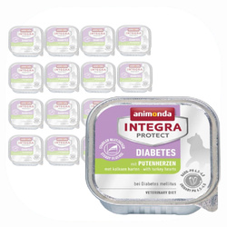 Animonda Integra Protect Diabetes 16x100g Mokra Karma z Sercami Indyka Dla Kota z Cukrzycą