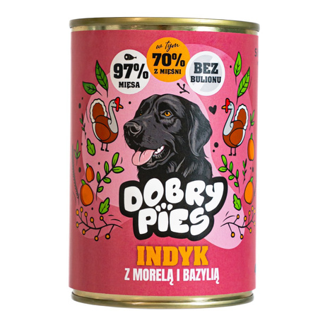Dobry Pies 7x400g Mokra Karma Dla Dorosłych Psów Wszystkich Ras Mix 7 Smaków 6+1 GRATIS 