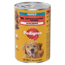 PEDIGREE Z Wołowiną 1200g W Galaretce Dla Dorosłych Psów Mokra Karma