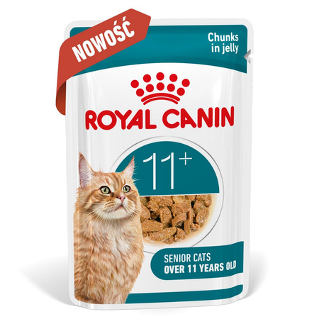 Royal Canin Ageing 11+ Jelly Karma Mokra 85g Kawałki w Galaretce Dla Kotów Dojrzałych Po 11 Roku Życia
